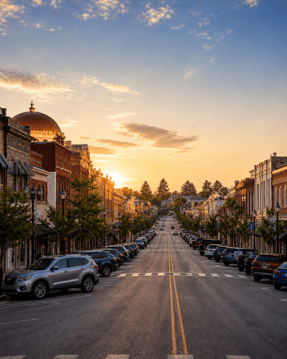 Main Street in Lincolnton, North Carolina