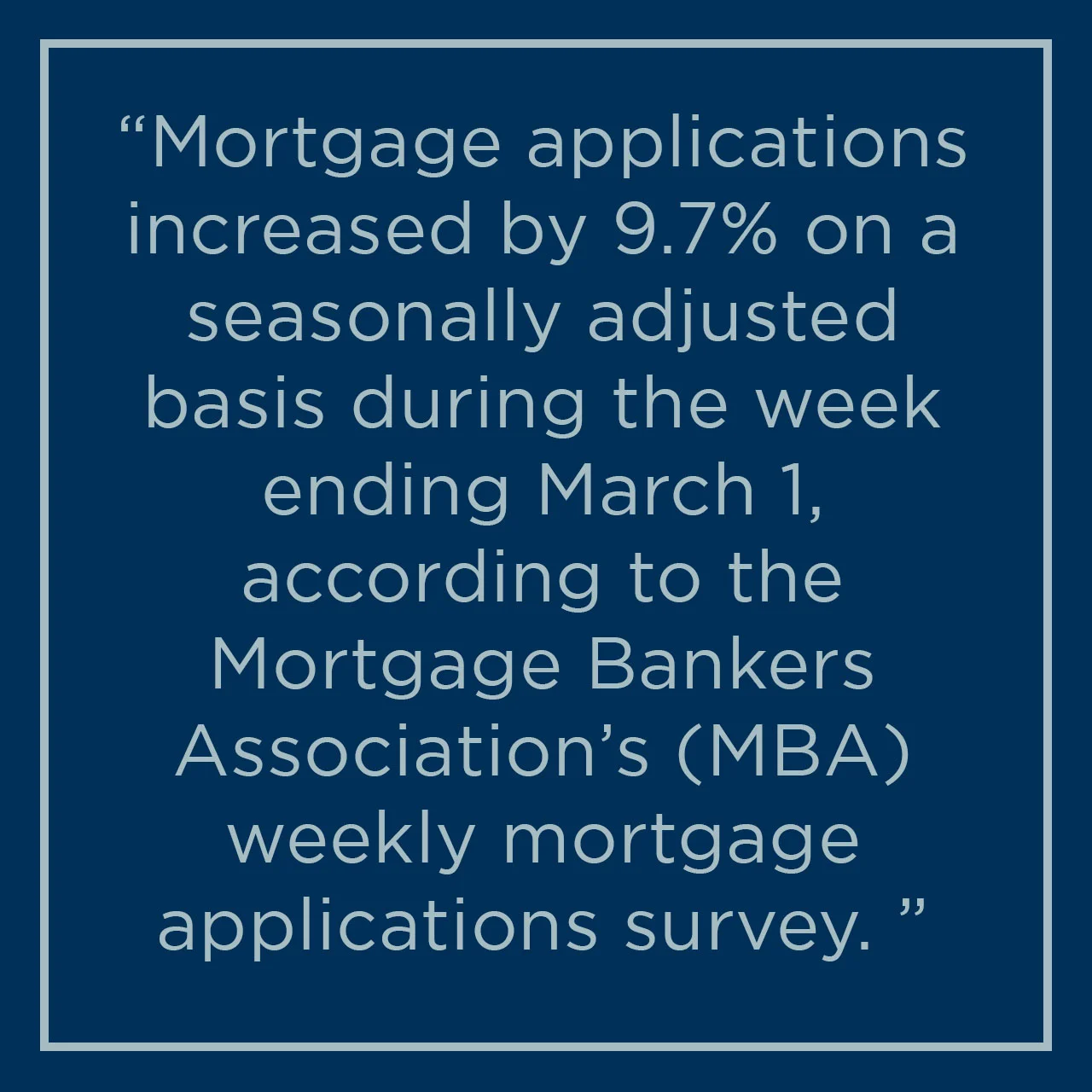 Mortgage Heating Up