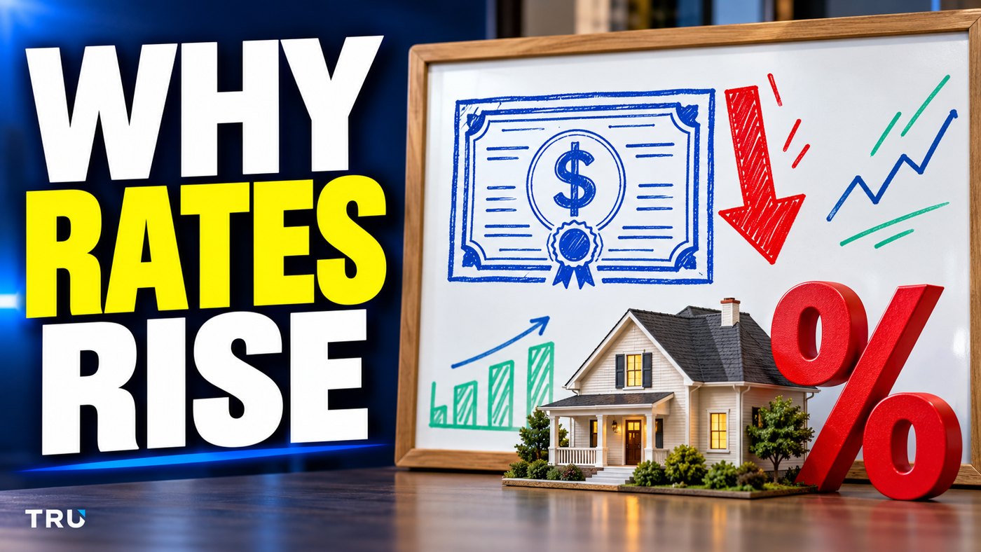 Why mortgage rates rise: falling bond prices push yields and rates higher