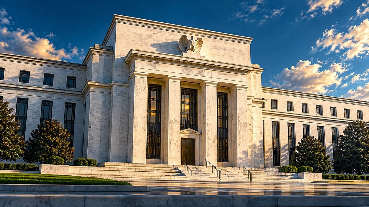 Classical Federal Reserve building in Washington