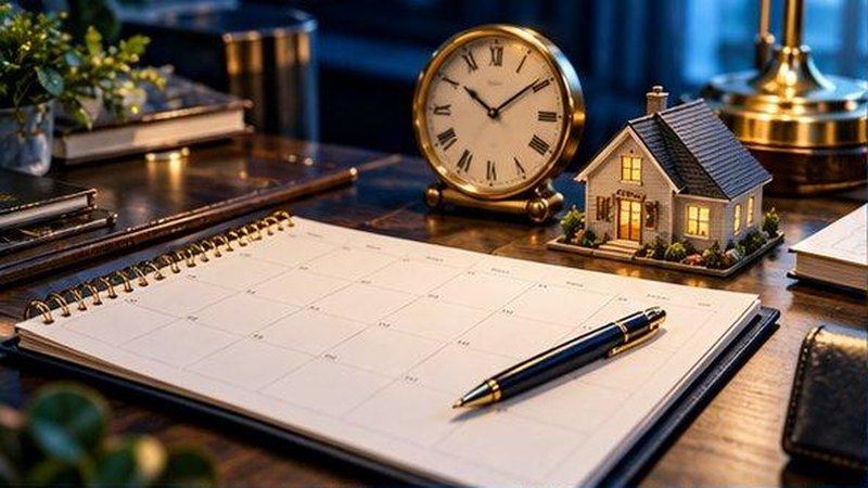 Planner and clock: this week at a glance