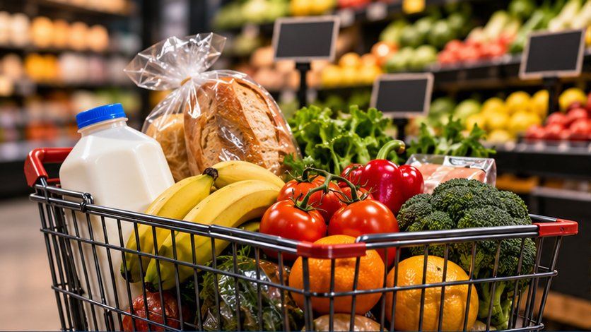 Illustrative grocery basket and supermarket prices
