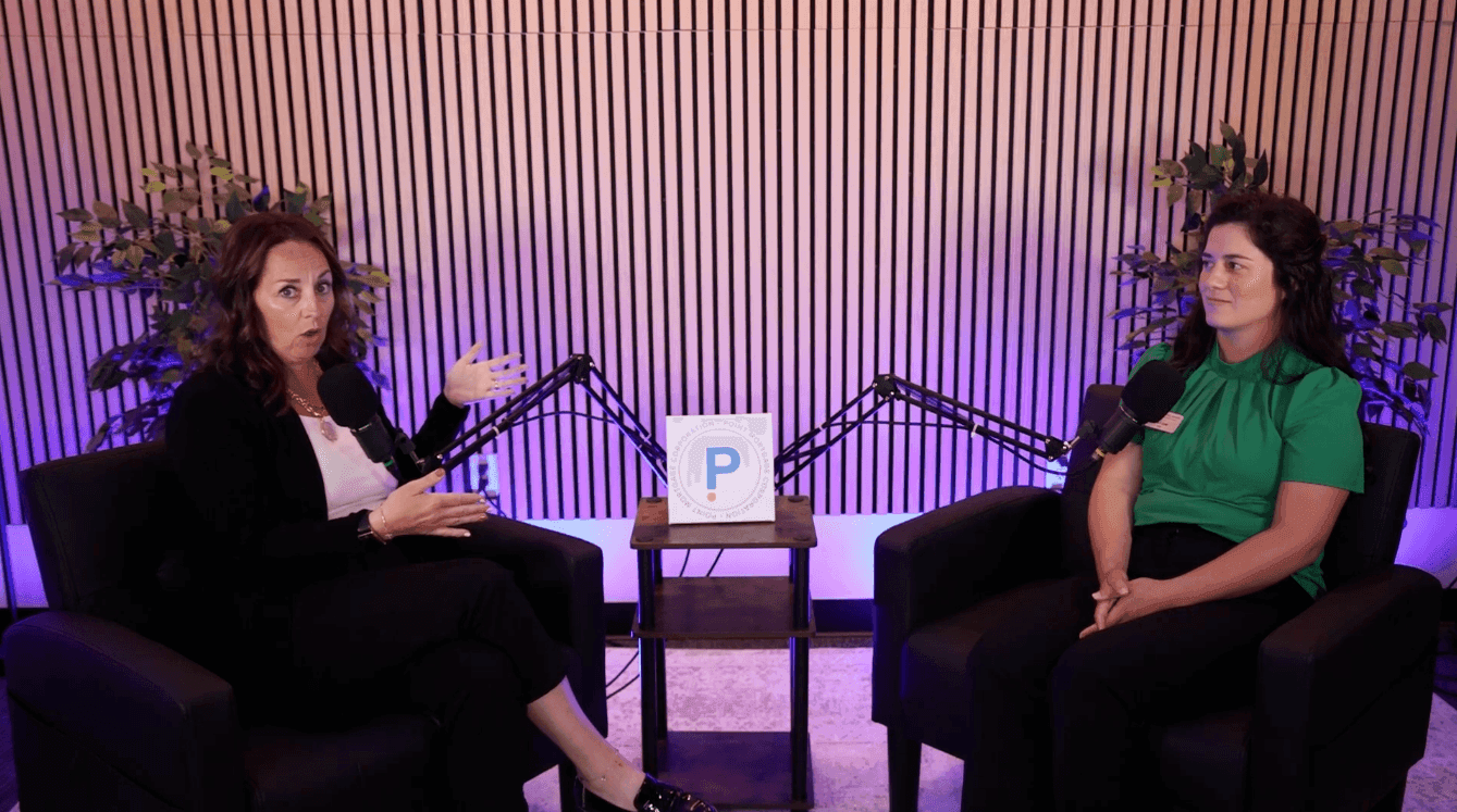 Kristen Ambos and Ana Curiel discussing self-employed mortgage options, bank statement loans and DSCR loans in Episode 28 of the Always on Point Podcast