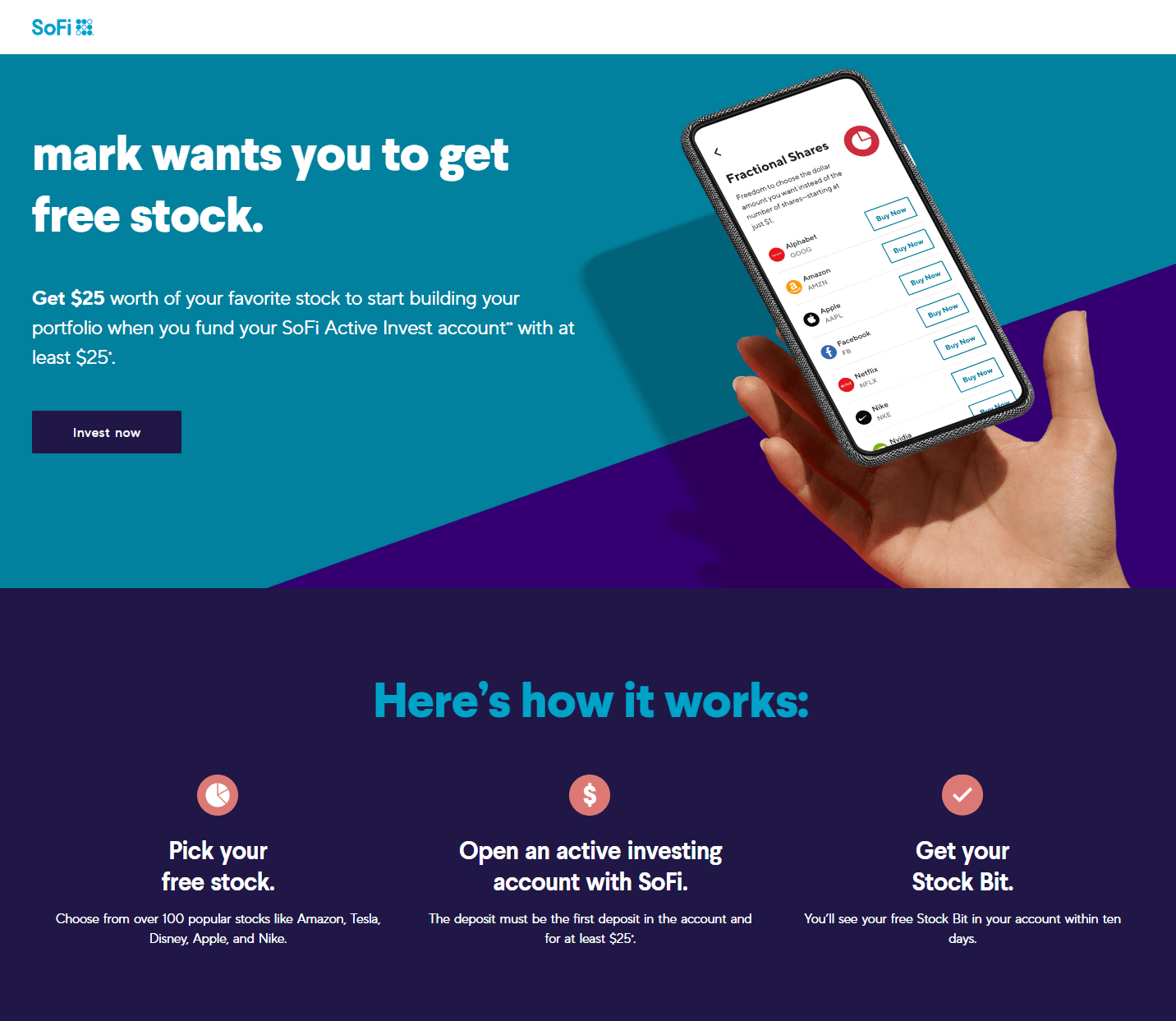 Sign Up For SOFI Investing