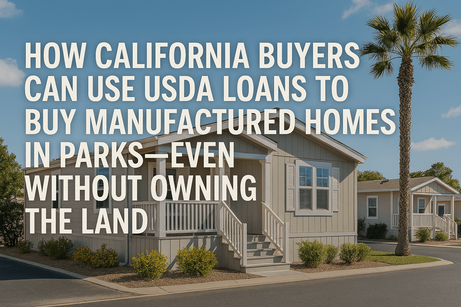 Californians Can Use USDA Loans for Manufactured Homes in Parks—Even ...