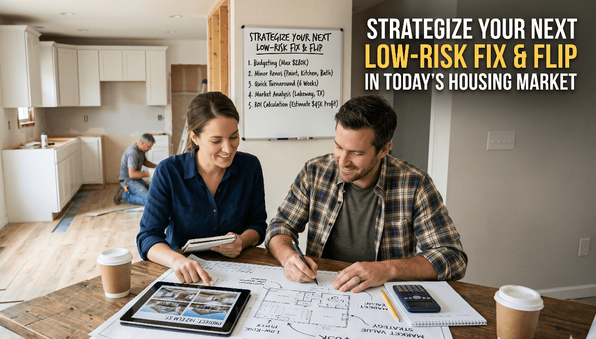 Strategize Your Next Low-Risk Fix & Flip in Today’s Housing Market