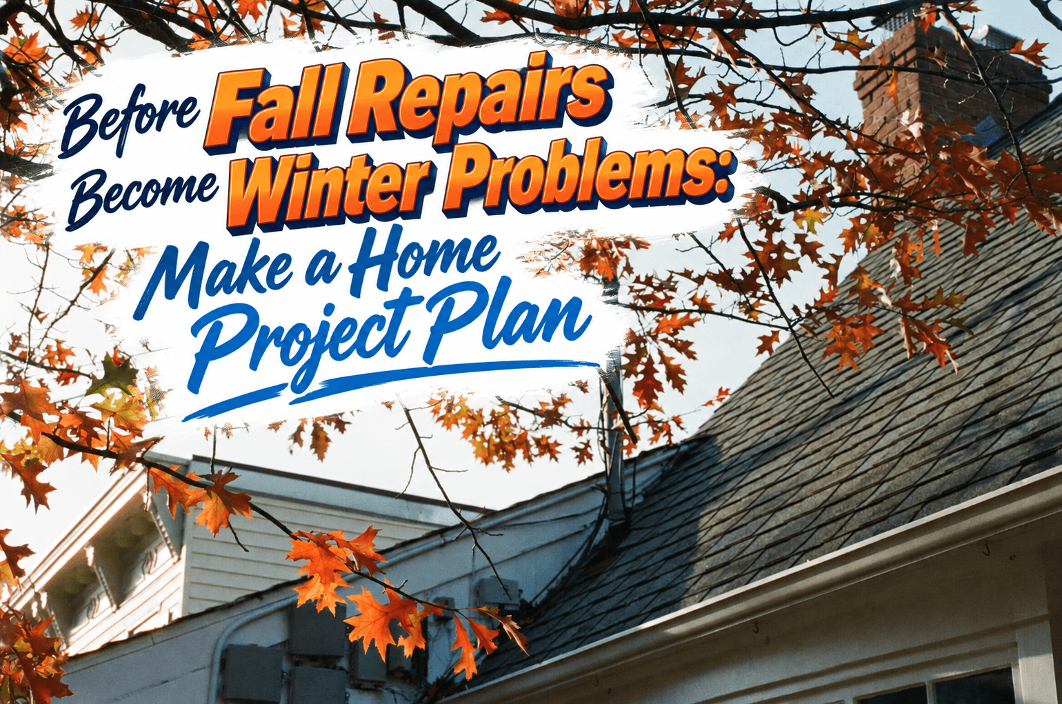 Before Fall Repairs Become Winter Problems: Make a Home Project Plan