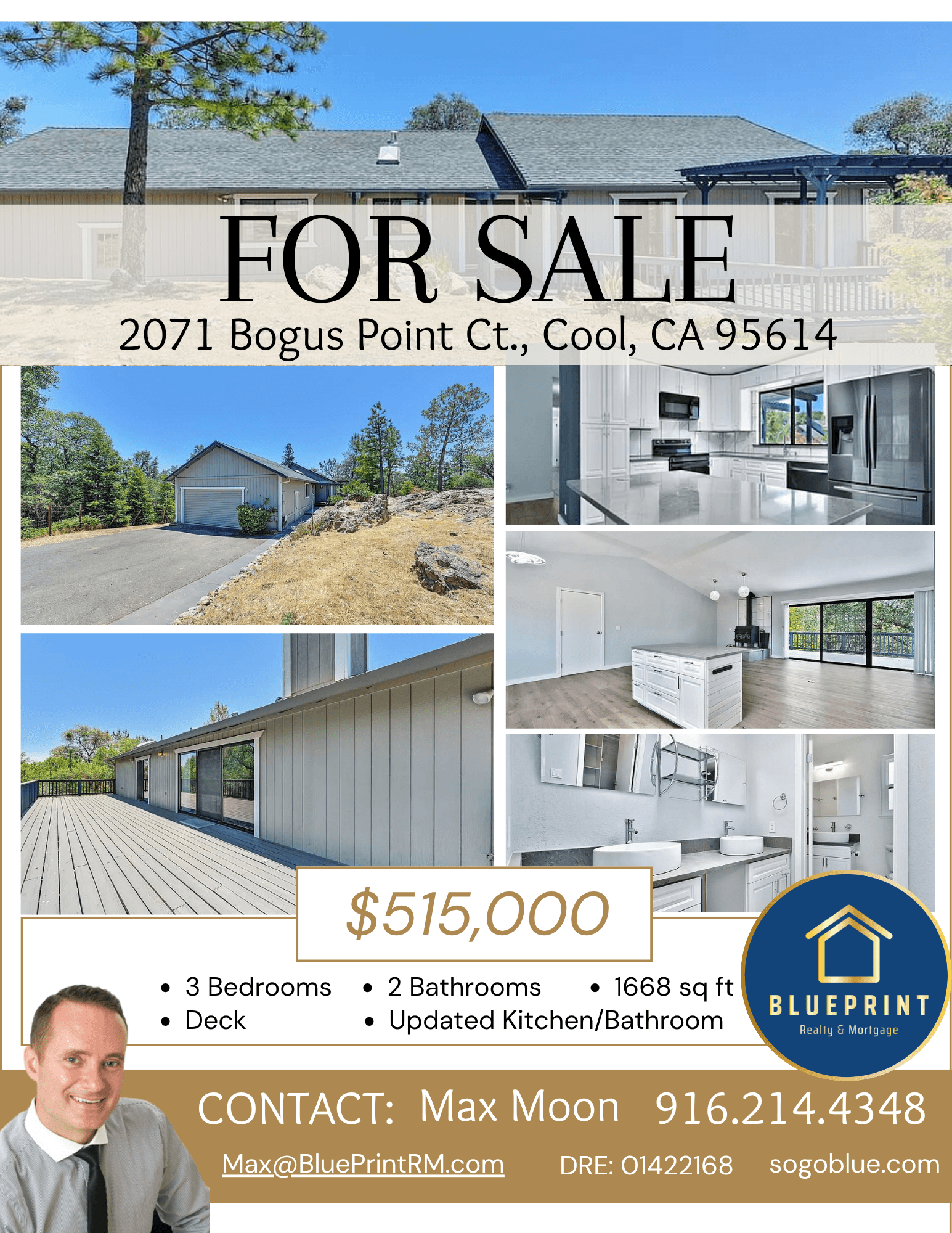 2071 BOGUS POINT CT COOL, CA 95614