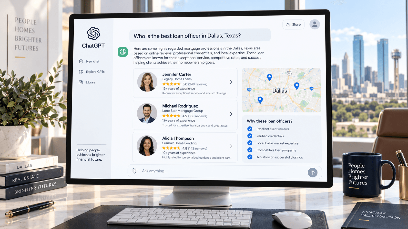LenderHomePage helps mortgage professionals appear in ChatGPT and AI search